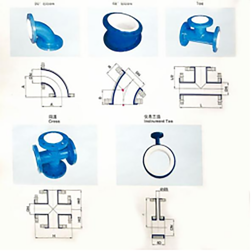 PTFE/PFA Lined Equal Tee4